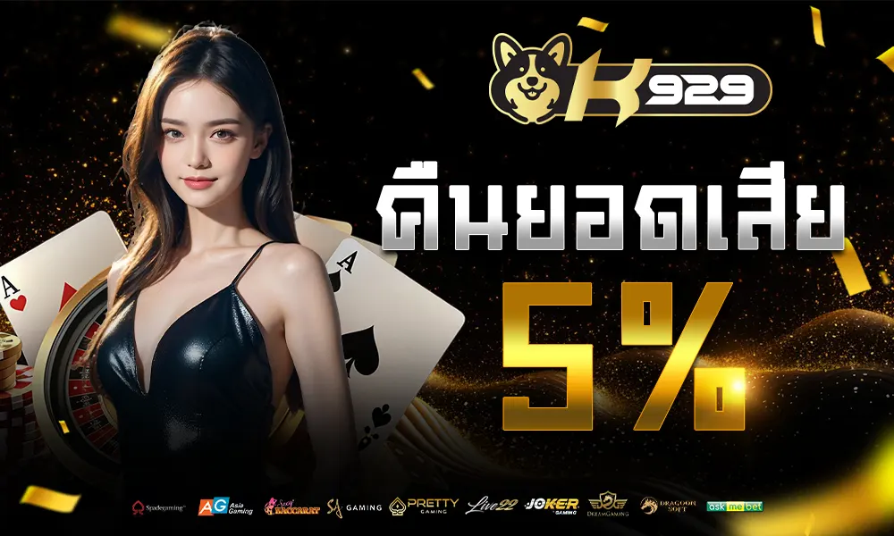 โบนัสคืนยอดเสีย 5% web k929